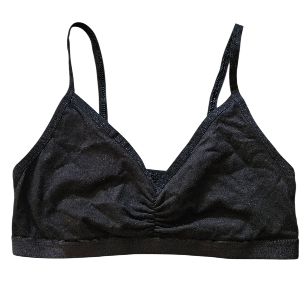 People Tree Sz 6 Organic Cotton Bralette Adjustabke Straps 6 / Small